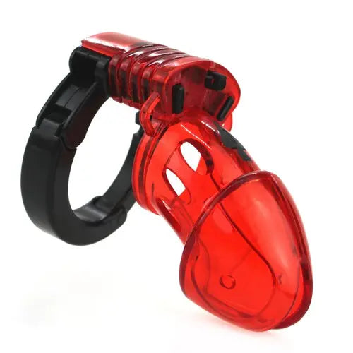 Cage de chasteté ajustable 10 x 3.5cm Rouge Cage de chasteté ajustable 10 x 3.5cm Rouge