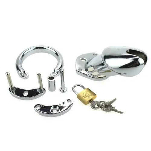 Cage de chasteté STEEL PADLOCK 12 x 3.5cm Generique